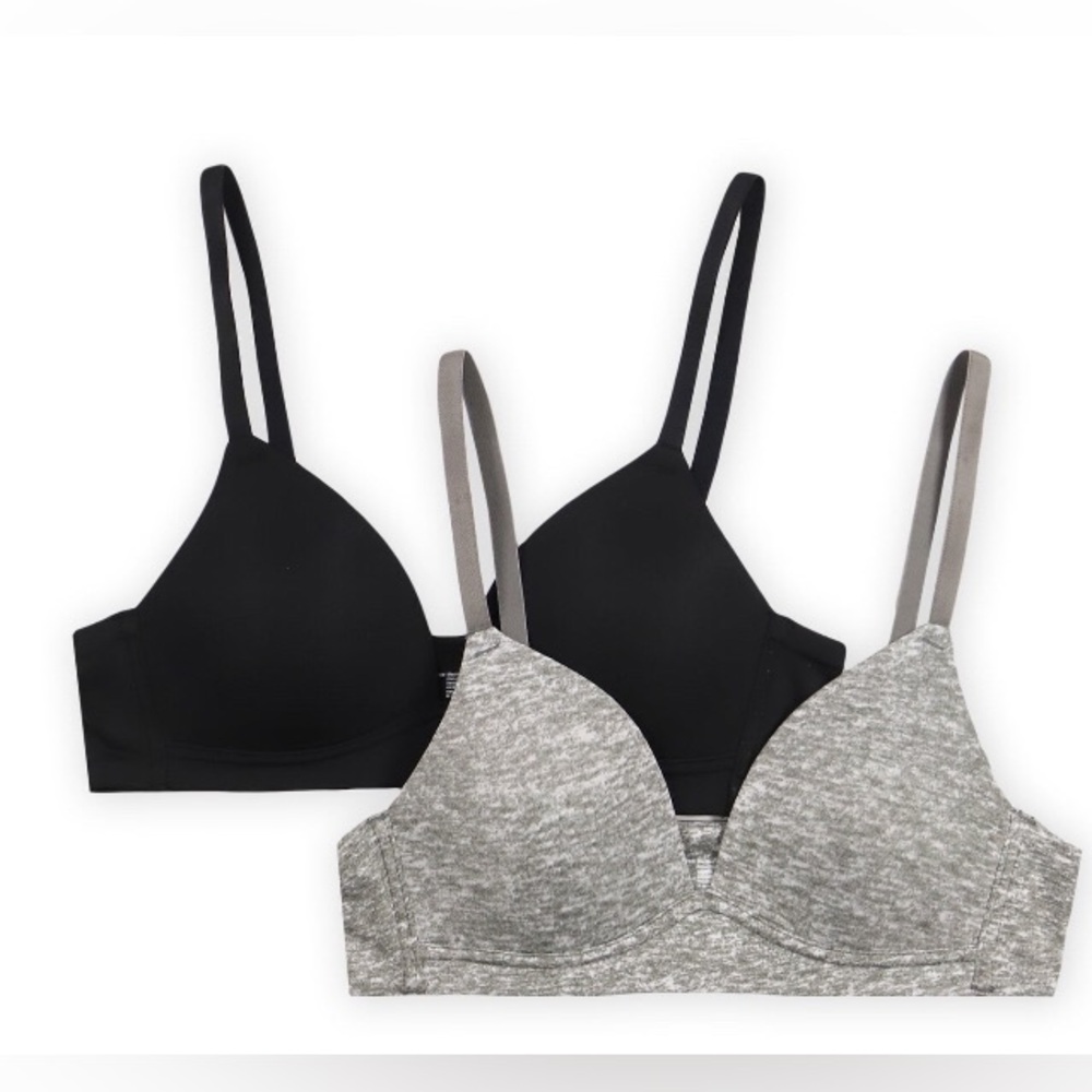 Wonder Nation Girls Pull Over Bras, 2-Pack